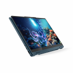 Лаптоп LENOVO Yoga 7 2-in-1 AMD Ryzen AI 5 340 14inch WUXGA OLED 400N Touch HDR 24GB DDR5 1TB PCIe W11H Tidal Teal, 83JR000YBM