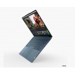 Лаптоп Lenovo Yoga Pro 7 14AHP9, 14.5'' 2.5K IPS, Ryzen 7 8845HS, RTX3050 6GB GDDR6, 16 GB, 1 TB SSD - 83E3000EBM BLUE