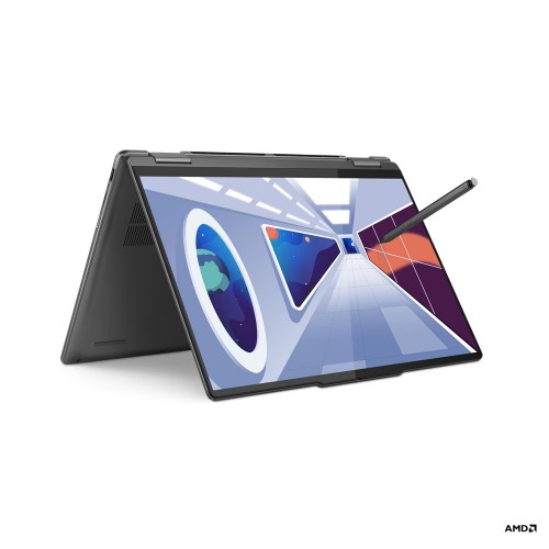 Лаптоп Lenovo Yoga 7 14ARP8, 14.0", Full HD+, тъчскрийн, AMD Ryzen 7 7735U (2.7/4.75GHz, 16M), AMD Radeon 680M, 16 GB, 1 TB SSD - 82YM001QBM