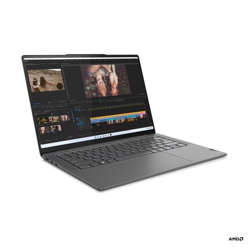 Лаптоп Lenovo Yoga Pro 7 14ARP8, 14.5", 3K+, AMD Ryzen 5 7535HS (3.3/4.6GHz, 16M), NVIDIA RTX 3050 6GB GDDR6, 16 GB, 1 TB SSD - 83AU0023BM