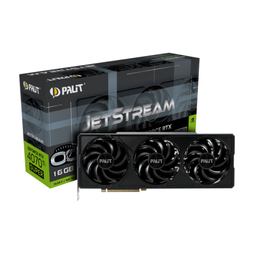 Видео Карта Palit GeForce RTX 4070 Ti SUPER JetStream OC 16GB, NED47TSS19T2-1043J