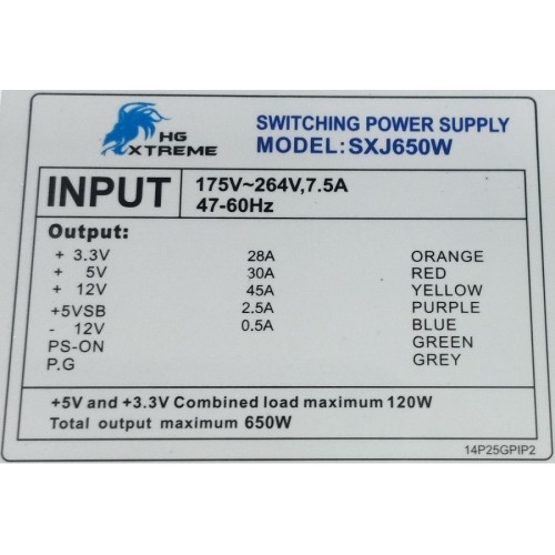 Захранващ блок OMEGA 650W, SXJ650W Захранващ блок OMEGA 650W, SXJ650W