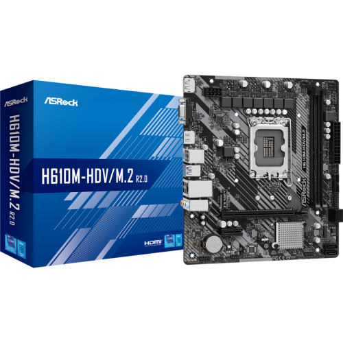Дънна платка ASROCK H610M-HDV/M.2 R2.0/DDR4