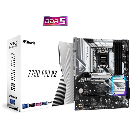 Дънна платка ASROCK Z790 PRO RS, 4xDDR5 8xSATA3 RAID HDMI DP 4xM2 GLAN 2xPCIEx16 2xPCIEx1