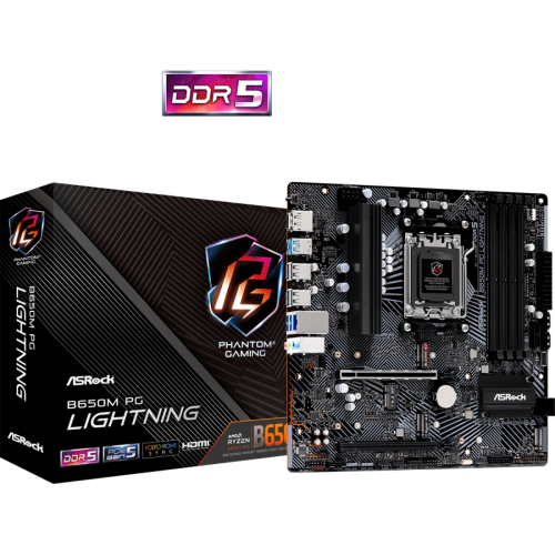 Дънна платка ASROCK B650M PG LIGHTING / AM5
