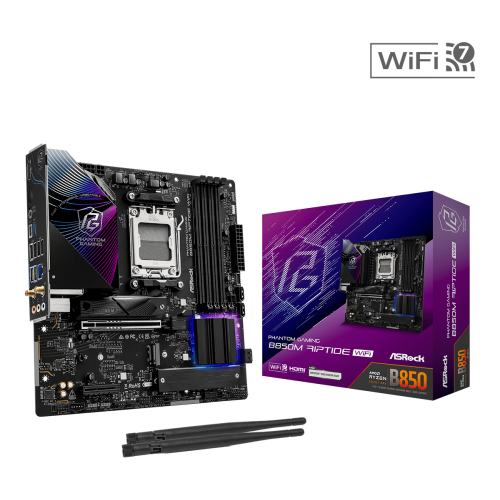 Дънна платка ASROCK B850M RIPTIDE WIFI mATX AM5 DDR5