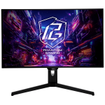 Гейминг монитор ASROCK 27" PGO27QFS, QHD(2560x1440) OLED, 240 Hz, 129% sRGB, 16:9, 0.03 ms, 275 nits, AMD FreeSync™, Height, Swivel, Tilt, 2x 3W Speakers, 2x HDMI 2.0, 2x DP 1.4, 3x USB 3.2, 1x USB-C 1x Audio
