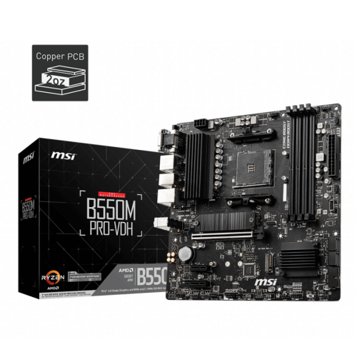 Дънна платка MSI B550M PRO-VDH / AM4