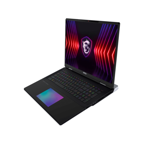 Лаптоп, MSI Titan 18HX A14VH, i9-14900HX, 18" 16:10 UHD+ (3840x2400), MiniLED, 120Hz, 100% DCI-P3, IPS-Level, RTX 4080 GDDR6 12GB, HM770, 64GB DDR5 (32GBx2), 2TB PCIe Gen4x4 SSD, Wi-Fi 7, Win 11 Pro, 9S7-182221-091