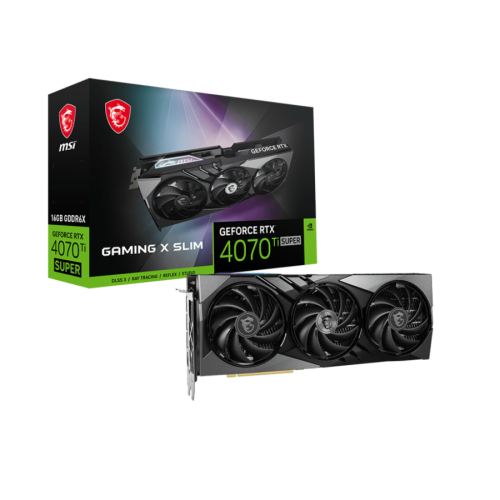 Видео карта MSI RTX 4070 TI SUPER GAMING X SLIM, V912-V513-611 Видео карта MSI RTX 4070 TI SUPER GAMING X SLIM, V912-V513-611