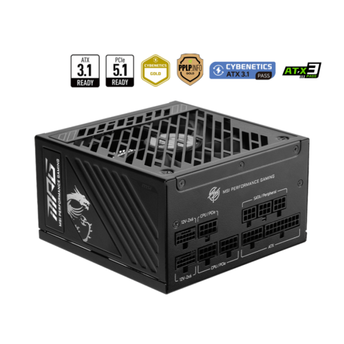 Захранване за компютър PSU MSI MPG A850GS PCIE5, 306-7ZPFZ11-CE0