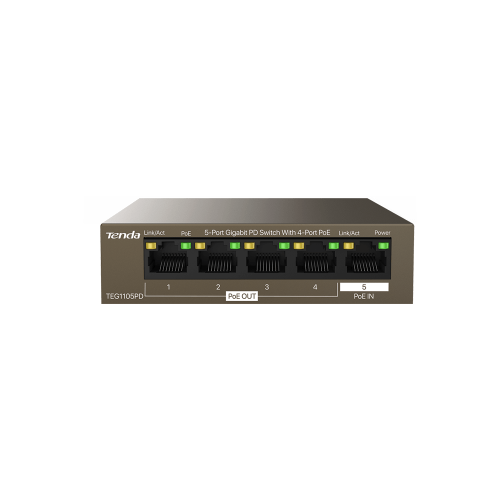 Комутатор SWITCH TENDA TEG1105PD 5P GB