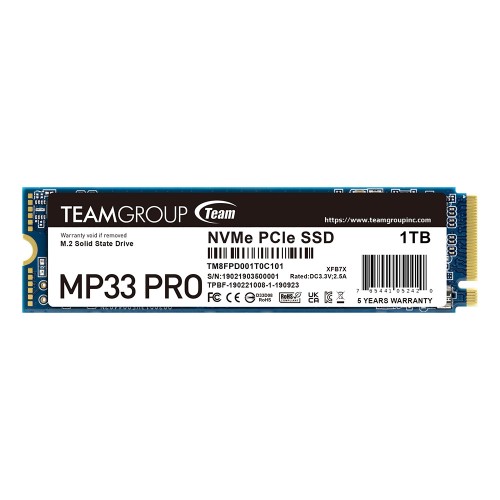 TEAM SSD MP33 PRO 1TB M2 PCI-E, TM8FPD001T0C101 TEAM SSD MP33 PRO 1TB M2 PCI-E, TM8FPD001T0C101