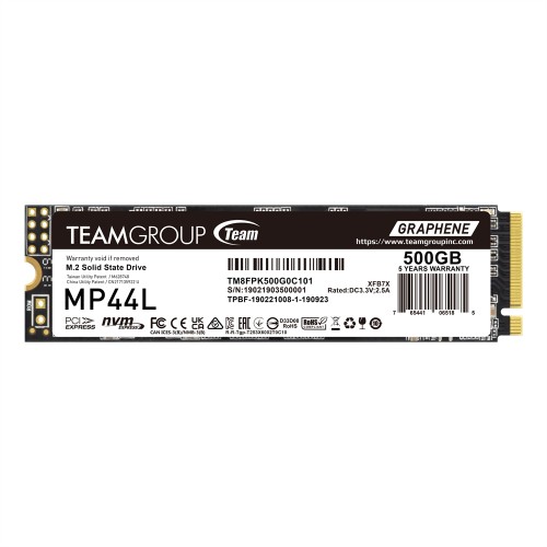 TEAM SSD MP44L 500GB M2 PCI-E, TM8FPK500G0C101