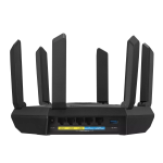 Рутер, Asus Gaming Wireless Router, RT-AXE7800, AXE7800, Tri-Band, Quad-Core 1.7GHz CPU, 256MB/512MB Flash/RAM, 2.5G port, 90IG07B0-MU9B00