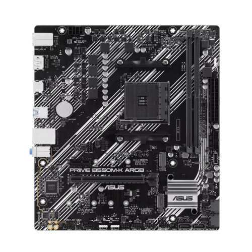 Дънна платка ASUS PRIME B550M-K ARGB AM4, 90MB1GC0-M0EAY0