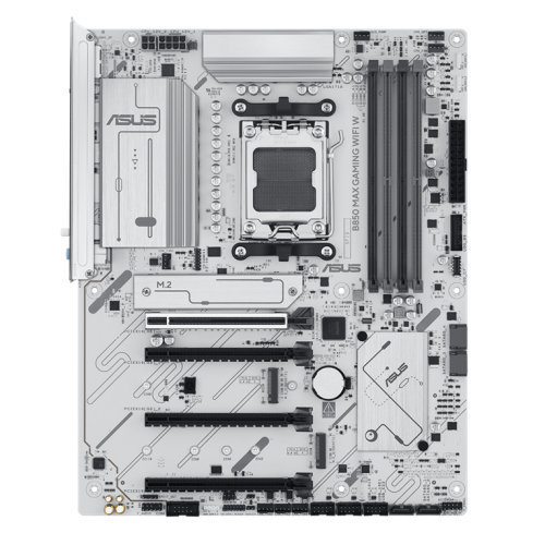 Дънна платка ASUS B850 MAX GAMING WIFI Бяла, 90MB1M10-M0EAY0 Дънна платка ASUS B850 MAX GAMING WIFI Бяла, 90MB1M10-M0EAY0