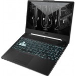 Гейминг Лаптоп, Asus TUF A15 FA506NC-HN039,AMD Ryzen5 7535HS/H up to 4.5 GHz,15.6" FHD (1920x1080)144 Hz,16GB DDR5 5600,1TB M.2 SSD,RTX 3050 4GB ,Wi-Fi 6(802.11ax),Backlit Chiclet Keyboard 1-Zone RGB, no OS, 90NR0JF7-M00790, Черен
