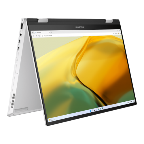 Лаптоп ASUS Zenbook 14 Flip UP3404VA-OLED-KN731X, 14.0", 2.8K, тъчскрийн, Intel Core i7-1360P (1.6/5.0GHz, 18M), Intel Iris Xe Graphics, 16 GB, 1 TB SSD - 90NB10E3-M00510