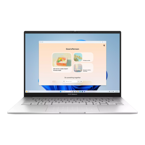 Лаптоп ASUS Zenbook 14, UX3405CA-ST1097W, Intel Core Ultra 7 16GB 1TB 14'' 3K OLED 120Hz Silver Windows 11 Home, 90NB14W2-M01LZ0