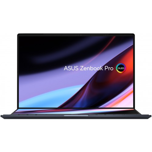 Лаптоп, Asus Zenbook Pro X OLED UX7602VI-OLED-ME951X, INTEL I9-13900H, 16" 4K (3840 x 2400) OLED 16:10 , LPDDR5 32GB (ON BD), 2TB PCIEG4 SSD, NVIDIA  RTX 4070 8GB,Num Pad, Win 11 Pro, Tech Black, 90NB10K1-M002W0