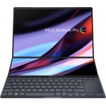 Лаптоп, Asus Zenbook Pro X OLED UX7602VI-OLED-ME951X, INTEL I9-13900H, 16" 4K (3840 x 2400) OLED 16:10 , LPDDR5 32GB (ON BD), 2TB PCIEG4 SSD, NVIDIA  RTX 4070 8GB,Num Pad, Win 11 Pro, Tech Black, 90NB10K1-M002W0