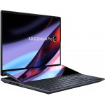 Лаптоп, Asus Zenbook Pro X OLED UX7602VI-OLED-ME951X, INTEL I9-13900H, 16" 4K (3840 x 2400) OLED 16:10 , LPDDR5 32GB (ON BD), 2TB PCIEG4 SSD, NVIDIA  RTX 4070 8GB,Num Pad, Win 11 Pro, Tech Black, 90NB10K1-M002W0