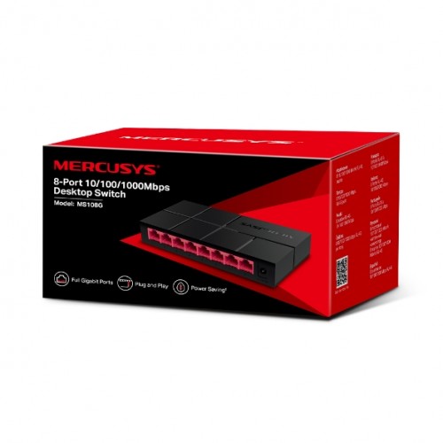 Kомутатор SWITCH MERCUSYS 8PORT GBIT, неуправляем Kомутатор SWITCH MERCUSYS 8PORT GBIT, неуправляем