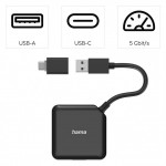 Хъб USB-А, 4-портов, HAMA-200116