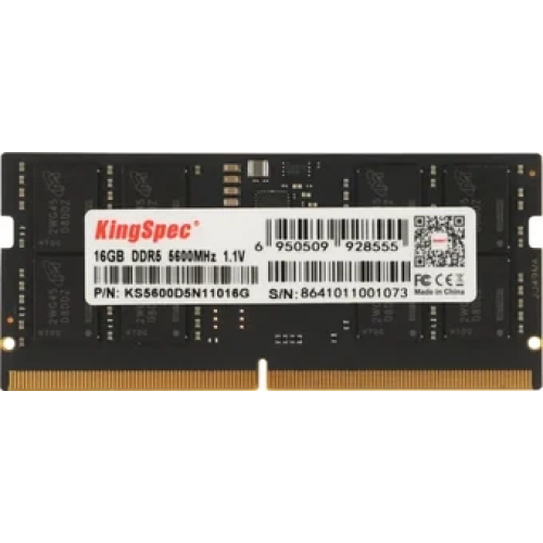 Памет за лаптоп 16GB DDR5 5600 KINGSPEC SO-DIMM, KS5600D5N11016G Памет за лаптоп 16GB DDR5 5600 KINGSPEC SO-DIMM, KS5600D5N11016G