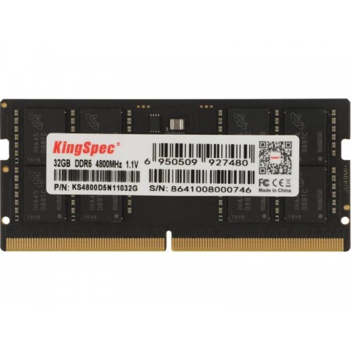 Памет за лаптоп 32GB DDR5 4800 KINGSPEC SO-DIMM, KS4800D5N11032G Памет за лаптоп 32GB DDR5 4800 KINGSPEC SO-DIMM, KS4800D5N11032G