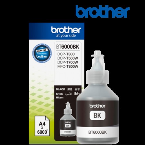 Ink Cartridge BROTHER Black for DCPT300YJ1, DCPT500WYJ1, DCPT700WYJ1, 6000p.