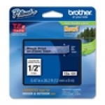 TZ Tape BROTHER 12mm Black on Clear, Laminated, 8m lenght, for P-Touch