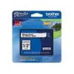 TZ Tape BROTHER 12mm Black on White, Laminated, 8m lenght, for P-Touch