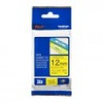 TZ Tape BROTHER 12mm Black on Yellow, Laminated, 8m lenght, for P-Touch