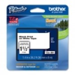 TZ Tape BROTHER 36mm Black on White, Laminated, 8m lenght, for P-Touch