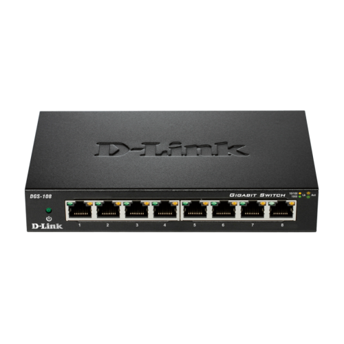 8-Port Gigabit Ethernet Metal Housing Unmanaged Switch