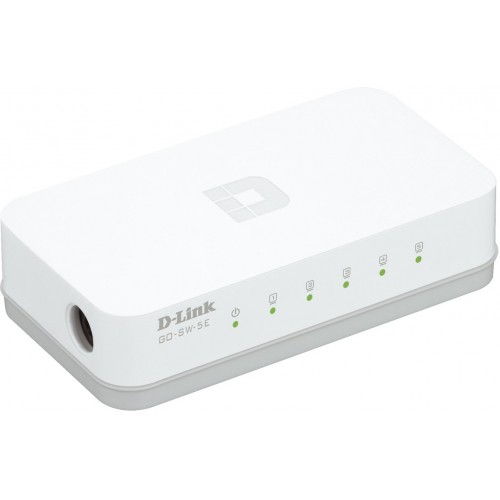 Комутатор, D-Link 5-Port 10/100M Desktop Switch, GO-SW-5E Комутатор, D-Link 5-Port 10/100M Desktop Switch, GO-SW-5E
