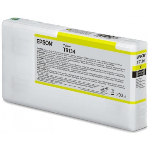 Ink Cartridge EPSON, Ultrachrome® HDR, T9134, Singlepack, 1 x 200.0 ml Yellow, Standard