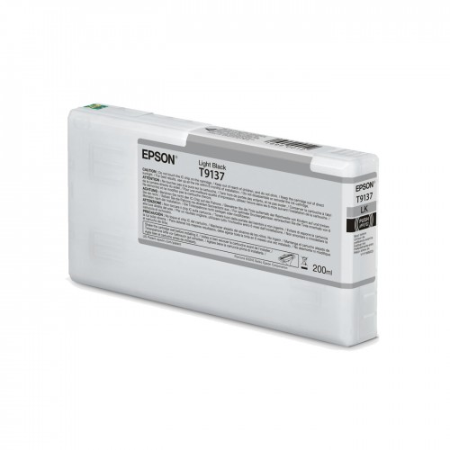 Ink Cartridge EPSON, Ultrachrome® HDR, T9137, Singlepack, 1 x 200.0 ml Light Black, Standard Ink Cartridge EPSON, Ultrachrome® HDR, T9137, Singlepack, 1 x 200.0 ml Light Black, Standard