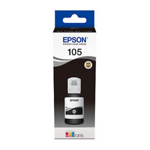 Ink cartridge EPSON 105 EcoTank Black ink bottle for L7160 L7180