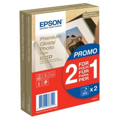 Premium Glossy Photo Paper - 10x15cm - 2x 40 Sheets
