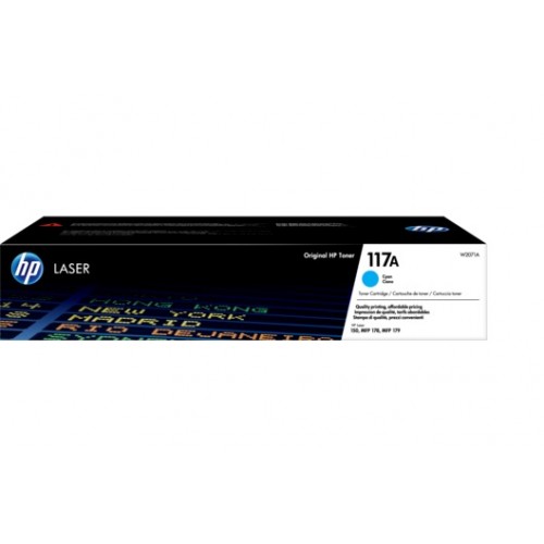Консуматив HP 117A Cyan Original Laser Toner Crtg HP Color Laser 150a, 150nw, MFP 178nw, 179fnw Консуматив HP 117A Cyan Original Laser Toner Crtg HP Color Laser 150a, 150nw, MFP 178nw, 179fnw