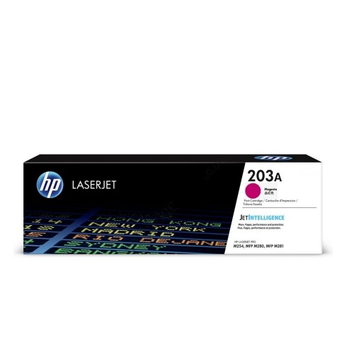 Консуматив HP 203A Original LaserJet Toner Cartridge; Magenta; Page Yield 1,300 pages; HP Color LaserJet Pro M254dw; M254nw; MFP M280nw; M281fdn; M281fdw Консуматив HP 203A Original LaserJet Toner Cartridge; Magenta; Page Yield 1,300 pages; HP Color LaserJet Pro M254dw; M254nw; MFP M280nw; M281fdn; M281fdw