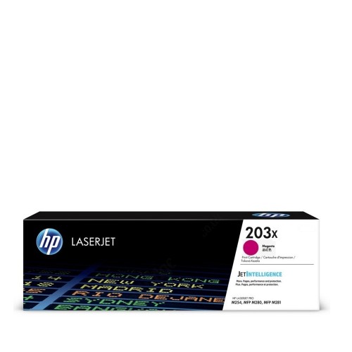 Консуматив HP 203Х Original LaserJet Toner Cartridge; Magenta; Page Yield 2,500 pages; HP Color LaserJet Pro M254dw; M254nw; MFP M280nw; M281fdn; M281fdw Консуматив HP 203Х Original LaserJet Toner Cartridge; Magenta; Page Yield 2,500 pages; HP Color LaserJet Pro M254dw; M254nw; MFP M280nw; M281fdn; M281fdw