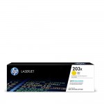 Консуматив HP 203Х Original LaserJet Toner Cartridge; Yellow; Page Yield  2,500 pages; HP Color LaserJet Pro M254dw; M254nw; MFP M280nw; M281fdn; M281fdw