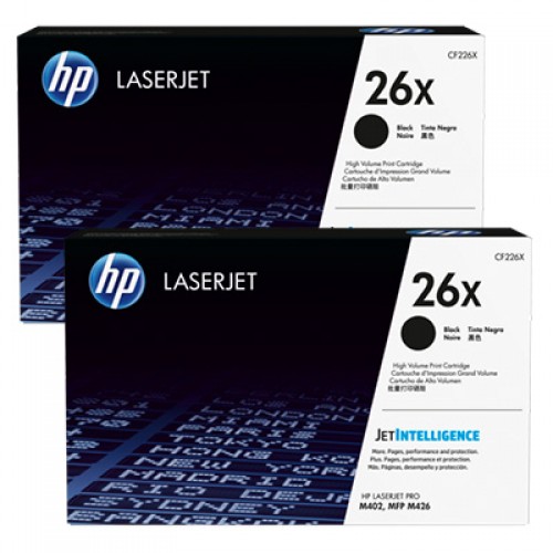 Консуматив HP 26X Original LaserJet cartridge; black; 9000 Page Yield ; 2 - pack; HP LaserJet Pro M402/MFP M426