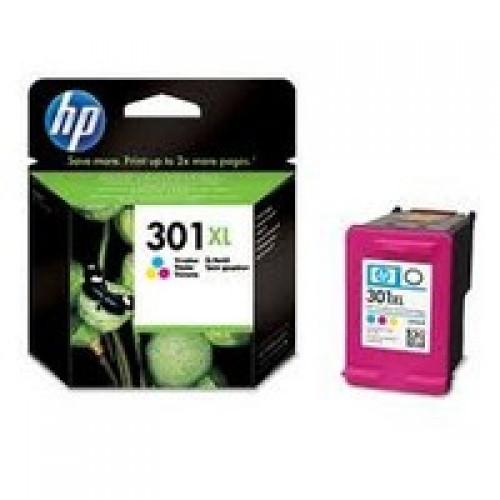 Консуматив HP 301XL Value Original Ink Cartridge; Tri-Color;  Page Yield 330; HP DeskJet 1000; 1010; 1050; 2000; 2050; 2540; 3000; 3050; 3054; 2620; 4500
