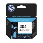 Консуматив HP 304 Standard Original Ink Cartridge; Tri-Color;  Page Yield 100; HP DeskJet 3720 All-in-One Printer; 3720;