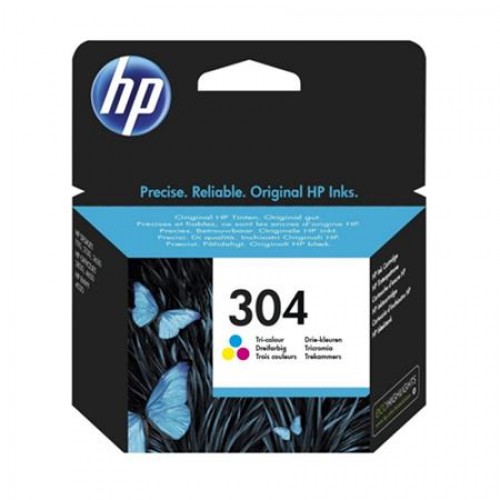 Консуматив HP 304 Standard Original Ink Cartridge; Tri-Color;  Page Yield 100; HP DeskJet 3720 All-in-One Printer; 3720;